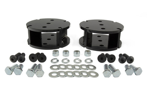 Air Spring Spacers - 2 in - Hardware Included - Steel - Black Powder Coat - Loadlifter 5000 / 7500 XL - Pair