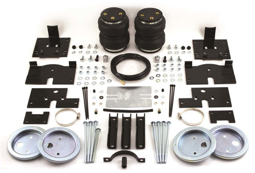 Air Spring Kit - Loadlifter 5000 - Bags / Brackets / Lines - 5000 lb Capacity - Black Powder Coat Brackets - Rear - Ford Fullsize Truck 2004-14 - Kit