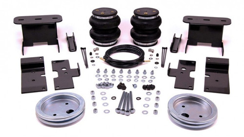 Air Spring Kit - Loadlifter 5000 - Bags / Brackets / Lines - 5000 lb Capacity - Black Powder Coat Brackets - Rear - Ford Fullsize Truck 2015-16 - Kit