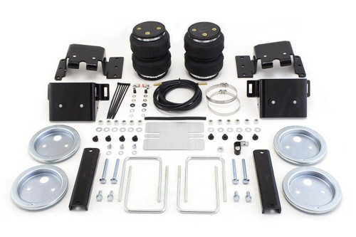 Air Spring Kit - Loadlifter 5000 - Bags / Brackets / Lines - 5000 lb Capacity - Black Powder Coat Brackets - Rear - GM Fullsize Truck 2011-15 - Kit