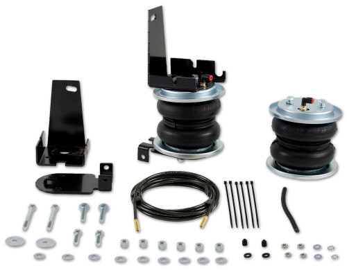 Air Spring Kit - Loadlifter 5000 - Bags / Brackets / Lines - 5000 lb Capacity - Black Powder Coat Brackets - Rear - Ford Fullsize SUV 2000-05 - Kit