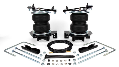 Air Spring Kit - Loadlifter 5000 - Bags / Brackets / Lines - 5000 lb Capacity - Black Powder Coat Brackets - Rear - Ford Fullsize Truck 2020 - Kit