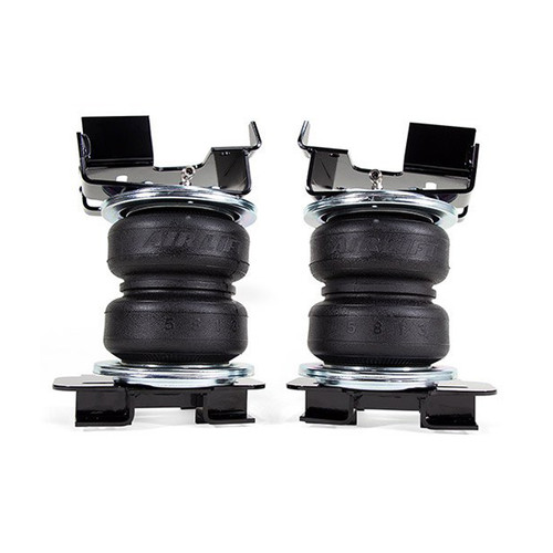 Air Spring Kit - Loadlifter 5000 - Bags / Brackets / Lines - 5000 lb Capacity - Black Powder Coat Brackets - Rear - Ford Fullsize Truck 2015-19 - Kit
