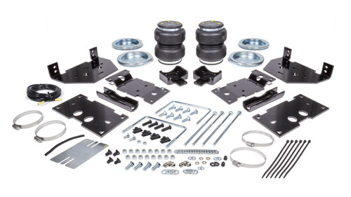 Air Spring Kit - Loadlifter 5000 - Bags / Brackets / Lines - 5000 lb Capacity - Black Powder Coat Brackets - Rear - Ford Fullsize Truck 2017 - Kit