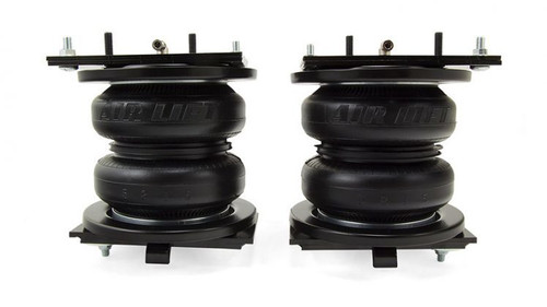 Air Spring Kit - Loadlifter 7500 XL - Bags / Brackets / Lines - 7500 lb Capacity - Black Powder Coat Brackets - Rear - 2500 - Dodge Ram Fullsize Truck 2014-18 - Kit