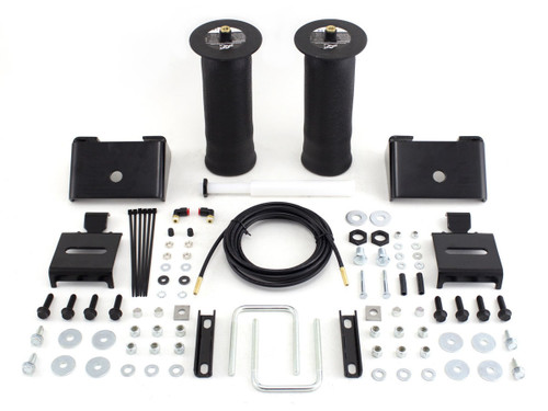 Air Spring Kit - RideControl - Bags / Brackets / Lines - 2000 lb Capacity - Black Powder Coat Brackets - Rear - Various Applications - Kit