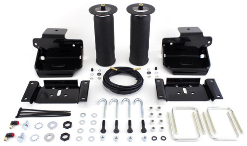 Air Spring Kit - RideControl - Bags / Brackets / Lines - 2000 lb Capacity - Black Powder Coat Brackets - Rear - Ford Fullsize Truck 2010-14 - Kit