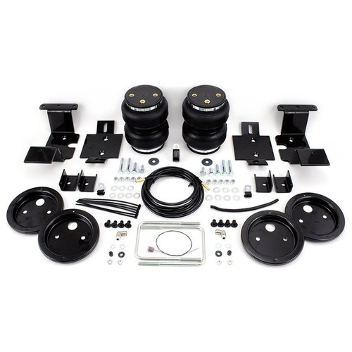 Air Spring Kit - Loadlifter 5000 Ultimate - Bags / Brackets / Lines - 5000 lb Capacity - Black Powder Coat Brackets - Rear - GM Fullsize Truck 2007-18 - Kit