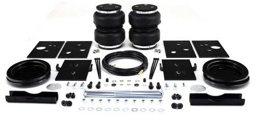 Air Spring Kit - Loadlifter 5000 Ultimate - Bags / Brackets / Lines - 5000 lb - Black Powder Coat Brackets - Rear - Dodge Ram Fullsize Truck 2014-17 - Kit