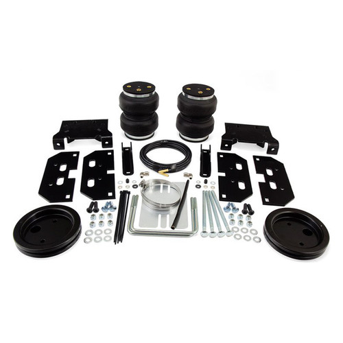 Air Spring Kit - Loadlifter 5000 Ultimate - Bags / Brackets / Lines - 5000 lb Capacity - Black Powder Coat Brackets - Rear - Dodge Ram Fullsize Truck 2003-18 - Kit