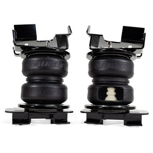 Air Spring Kit - Loadlifter 5000 Ultimate - Bags / Brackets / Lines - 5000 lb Capacity - Black Powder Coat Brackets - Rear - Ford Fullsize Truck 2015-19 - Kit