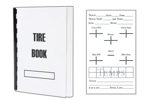 Tire Setup Chart - Before / After Race - 50 Sheet in a Pad - Each