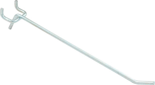 Pegboard Hooks - 6 in Long - Steel - Zinc Oxide - Set of 50