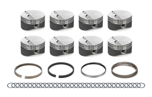 Piston - Street/Strip Flat Top Series - 4.010 in Bore - 1.2 x 1.2 x 3.0 mm Ring Grooves - Minus 2.0 cc - GM LS-Series - Set of 8