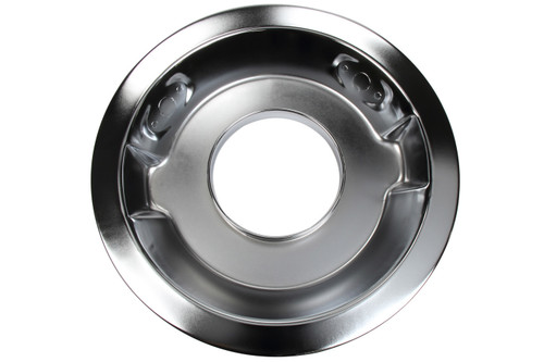 Air Cleaner Base - 14 in Round - 5-1/8 in Carb Flange - Dropped Base - Steel - Chrome - Each