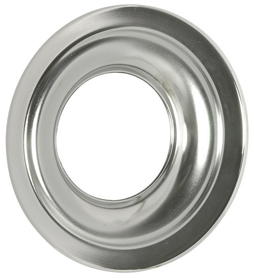 Air Cleaner Base - 11 in Round - 5-1/8 in Carb Flange - Dropped Base - Steel - Chrome - Each