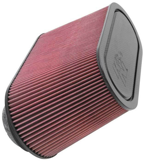 Air Filter Element - Tapered Oval - 17.313 x 7.75 in Base - 14.625 x 6.125 in Top - 9 in Tall - Reusable Cotton - Red - Enderle Bird Cather Hat - Each