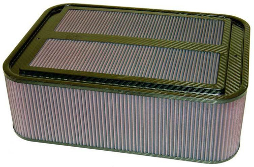 Sprint Car Air Box - Custom Racing Assembly - 18.906 x 13.75 in Rectangle - 6.25 in Tall - Reusable Oiled Filter - Composite - Kit