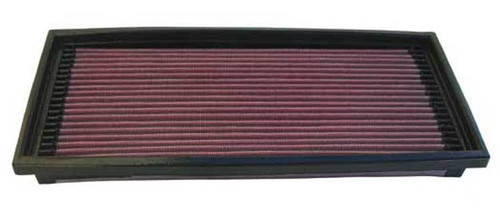 Air Filter Element - Panel - 16 x 7.75 in - 1.063 in Tall - Reusable Cotton - Red - Chevy Corvette 1985-89 - Each