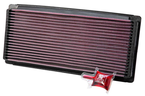 Air Filter Element - Panel - 12.813 x 5.75 in - 1.188 in Tall - Reusable Cotton - Red - Ford Fullsize SUV / Truck - Each