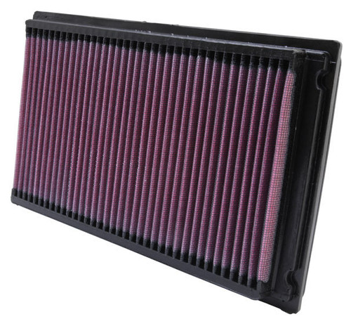 Air Filter Element - Panel - 11 x 6.563 in - 1.125 in Tall - Reusable Cotton - Red - Various Applications - Each