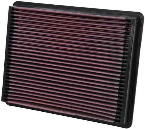 Air Filter Element - Panel - 12.5 x 9.875 in - 1.625 in Tall - Reusable Cotton - Red - GM Fullsize SUV / Truck 1999-2014 - Each