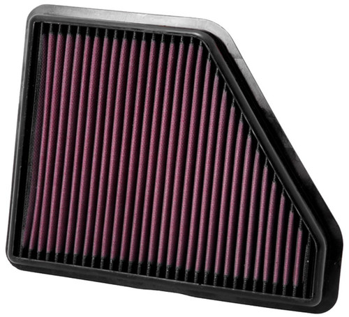 Air Filter Element - Panel - 11 x 8.875 in - 1.25 in Tall - Reusable Cotton - Red - GM Compact SUV 2010-17 - Each