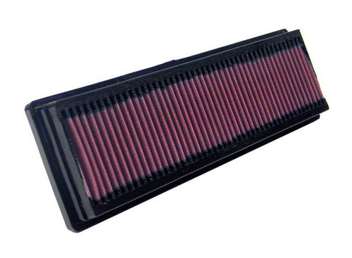 Air Filter Element - Panel - 13 x 4 in - 1.125 in Tall - Reusable Cotton - Red - Peugeot 2003-2014 - Each