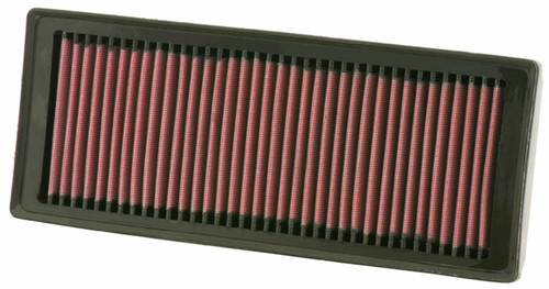 Air Filter Element - Panel - 12.625 x 5 in - 1.563 in Tall - Reusable Cotton - Red - Audi 4-Cylinder - Audi A4 / A5 / Q5 2007-17 - Each