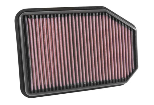 Air Filter Element - Panel - 11.625 x 8.313 in - 1.5 in Tall - Reusable Cotton - Red - Jeep Wrangler 2007-18 - Each Air Filter Element - Panel - 11.625 x 8.313 in - 1.5 in Tall - Reusable Cotton - Red - Jeep Wrangler 2007-18 - Each