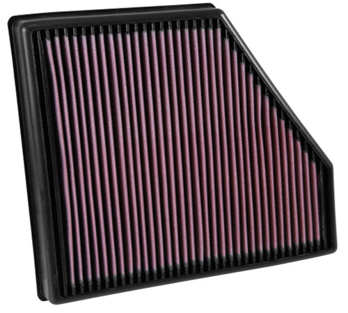 Air Filter Element - Panel - 11.875 x 10.25 in - 1.625 in Tall - Reusable Cotton - Red - SS - Chevy Camaro 2016 - Each