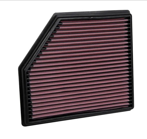 Air Filter Element - Panel - 10.813 x 9.625 in - 1.188 in Tall - Reusable Cotton - Red - Cadillac CTS 2020-21 - Each