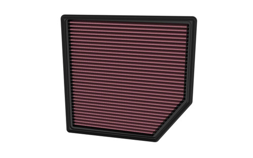 Air Filter Element - Panel - 11.375 x 10.875 in - 1.5 in in Tall - Reusable Cotton - Red - GM Midsize Truck 2023-25 - Each