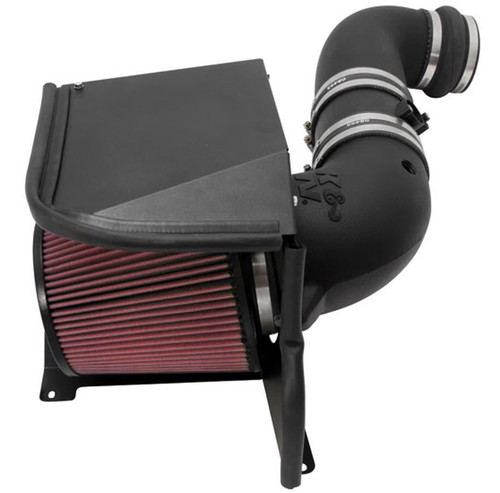 Air Induction System - 57 Series FIPK - Reusable Oiled Filter - Plastic - Black - GM Fullsize Truck 2011-14 - Kit