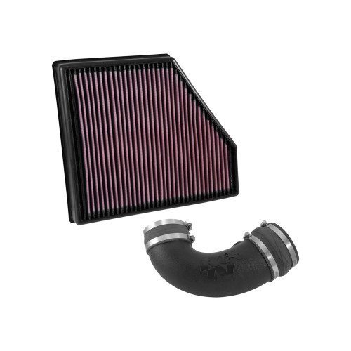 Air Induction System - 57 Series FIPK - Reusable Oiled Filter - Plastic - Black - GM Gen V LT-Series - Chevy Camaro 2016-20 - Kit