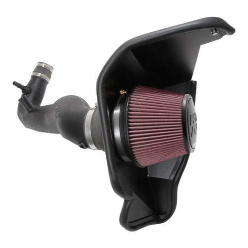 Air Induction System - 63 Series AirCharger - Reusable Oiled Filter - Plastic - Black - 2.3 L - L4 - Ford EcoBoost 4-Cylinder - Ford Mustang 2018-23 - Kit