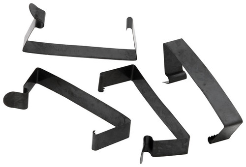 Air Filter Spring Clips - Steel - Black Paint - K&N 14 x 4 Flow Control Air Cleaner - Set of 4