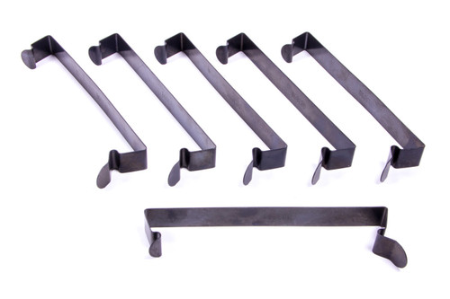 Air Filter Spring Clips - Steel - Black Paint - 6 in Sprint Box - Set of 6