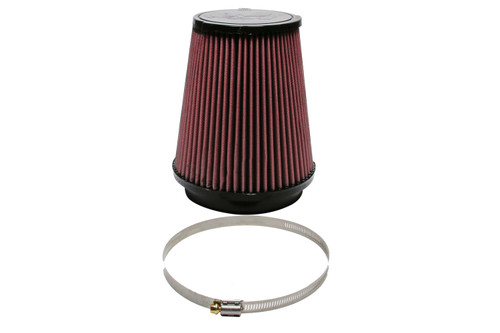 Air Filter Element - Conical - 7.25 in Base Diameter - 5.313 in Top Diameter - 7.938 in Tall - Reusable Cotton - Red - Ford Modular - Shelby - Ford Mustang 2015-17 - Each