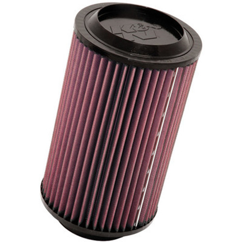 Air Filter Element - 6.063 in Diameter - 9.5 in Tall - Reusable Cotton - Red - GM Fullsize SUV / Truck 1996-2000 - Each