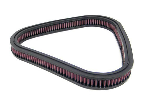 Air Filter Element - Triangle - 16.25 in Outside Length - 1.75 in Tall - Reusable Cotton - Red - Universal - Each