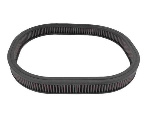 Air Filter Element - Oval - 19.75 x 15.75 in - 2 in Tall - Reusable Cotton - Red - Dodge / Plymouth 1966-72 - Each