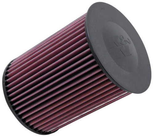 Air Filter Element - 6.25 in Diameter - 8.25 in Tall - Reusable Cotton - Red - Ford / Mazda / Volvo - Each