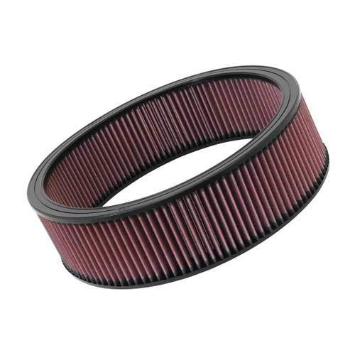 Air Filter Element - 14 in Diameter - 4 in Tall - Reusable Cotton - Red - Universal - Each