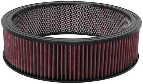 Air Filter Element - 14 in Diameter - 4 in Tall - Wire Mesh Included - Reusable Cotton - Red - Universal - Each