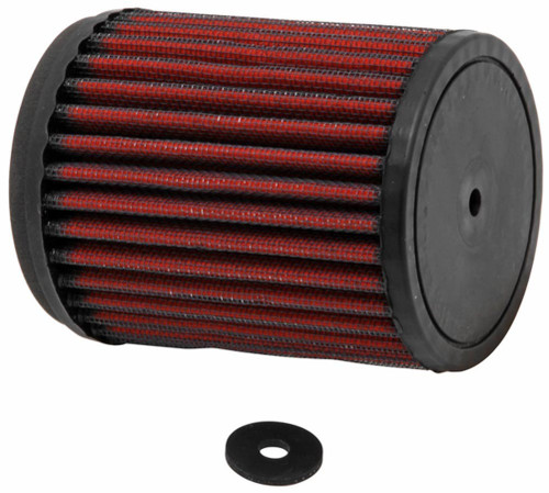 Air Filter Element - 3.563 in Diameter - 4.25 in Tall - Reusable Cotton - Red - Each Air Filter Element - 3.563 in Diameter - 4.25 in Tall - Reusable Cotton - Red - Each