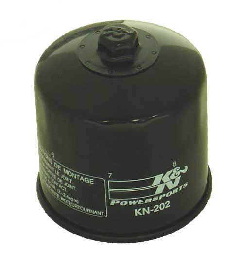 Oil Filter - Canister - Screw-On - 3.72 in Tall - 20 mm x 1.50 Thread - Steel - Black Paint - Honda / Kawasaki Motorcycle - Each