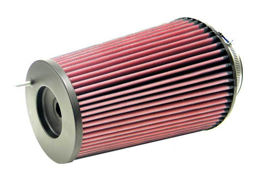 Air Filter Element - Clamp-On - Conical - 6.625 in Base - 5.25 in Top Diameter - 9.5 in Tall - 4 in Flange - Reusable Cotton - Red - Universal - Each Air Filter Element - Clamp-On - Conical - 6.625 in Base - 5.25 in Top Diameter - 9.5 in Tall - 4 in Flange - Reusable Cotton - Red - Universal - Each