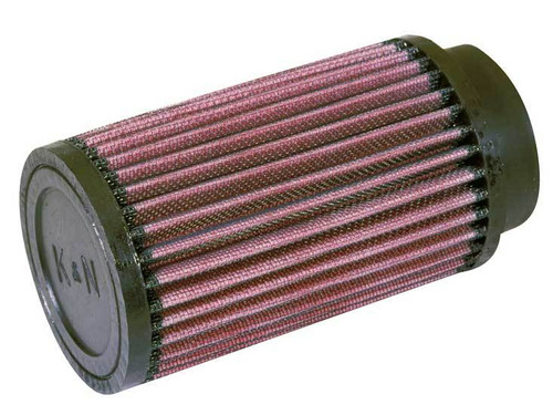 Air Filter Element - Clamp-On - 3.5 in Diameter - 6 in Tall - 2.5 in Flange - Reusable Cotton - Red - Universal - Each