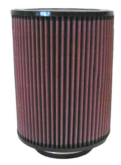 Air Filter Element - Clamp-On - 7 in Diameter - 9 in Tall - 4 in Flange - Reusable Cotton - Red - Universal - Each
